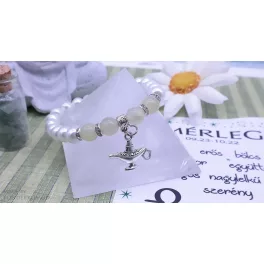  MÉRLEG kívánságkarkötő jádéval