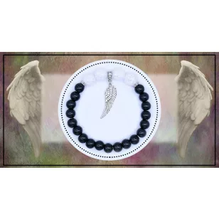 VALAKI FENTRŐL VIGYÁZ RÁD karkötő hegyikristállyal