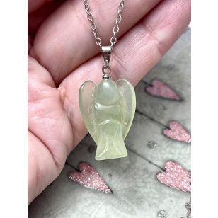 AVENTURIN angyal medál, 3 cm  (lánccal is kérhető)