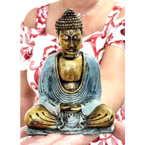 Meditáló Buddha szobor - közepes méret