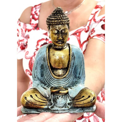 Meditáló Buddha szobor - közepes méret