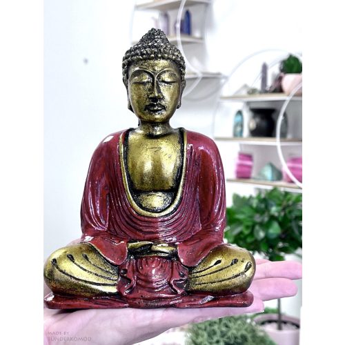 Meditáló Buddha szobor - közepes méret