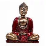Meditáló Buddha szobor - közepes méret