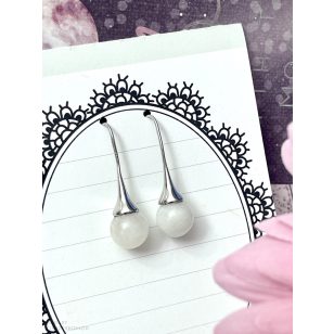 Holdkő fülbevaló, lógós