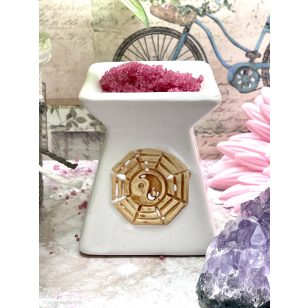 Jin és jang aromalámpa - fehér oszlop