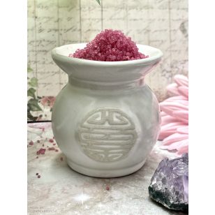 Jin és jang aromalámpa - fehér kerek