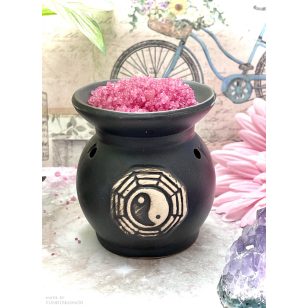 Jin és jang aromalámpa - fekete kerek