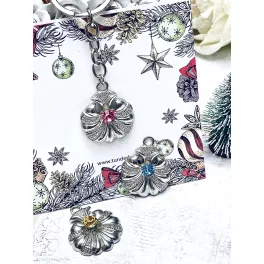   PRINCESS kulcstartó, táskadísz SWAROVSKI ELEMENTS KRISTÁLLYAL