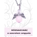  A SZERELEM ANGYALA rózsakvarc angyal medál (lánccal is kérheted)