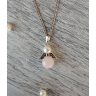  A SZERELEM ANGYALA rózsakvarc angyal nyaklánc