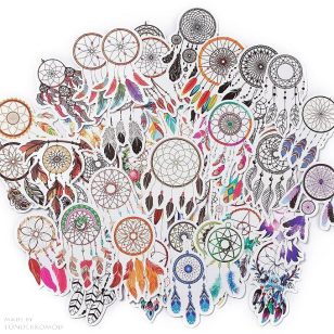 ÁLOMFOGÓ kreatív matrica csomag (50 db/cs)