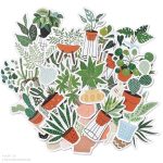 VARÁZSLATOS NÖVÉNYEK kreatív matricacsomag (44 db/cs)