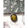  Tigrisszem ovális medál, fém keretes (lánccal is kérhető)