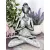 YOGA LADY szobor, 24 cm - szürke/ezüst
