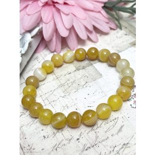 Sárga Aura - Sárga achát karkötő