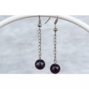 LILA VILÁG ametiszt fülbevaló