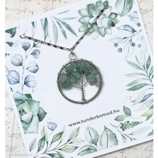   Aventurin ÉLETFA medál (kérheted lánccal, vagy anélkül)