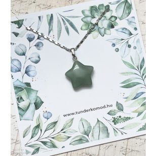 Aventurin csillag medál (lánccal is kérheted)