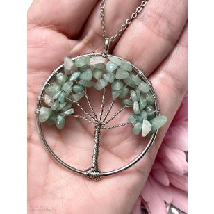   Aventurin ÉLETFA medál, nagy (kérheted lánccal, vagy anélkül)