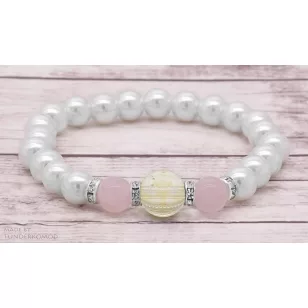   ️ SKORPIÓKnak Szerelembevonzó citrin / rózsakvarc karkötő 