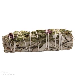   VÉDELMEZŐ AURA gyógynövények és zsálya füstölő köteg - 10 cm