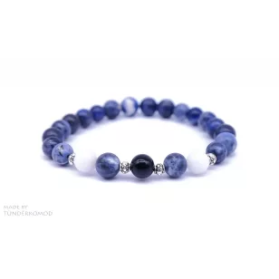 KITARTÁS szodalit és jáde férfi karkötő