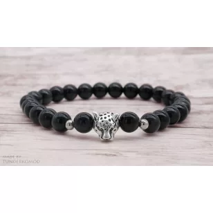 Párducos ónix karkötő