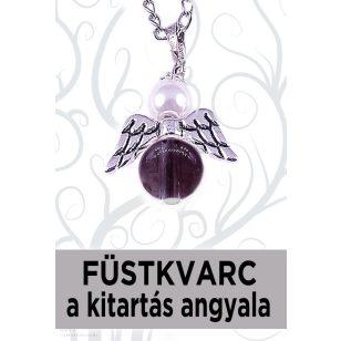    A KITARTÁS ANGYALA - füstkvarc angyalka medál (lánccal is kérheted)
