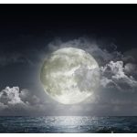 TEREMTŐ TELIHOLD holdkő, hegyikristály, szelenit és labradorit karkötő