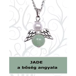 A BŐSÉG ANGYALA - jáde angyalka nyaklánc