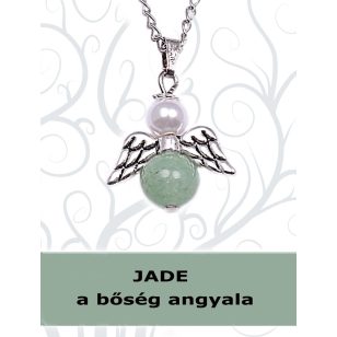 A BŐSÉG ANGYALA - jáde angyalka nyaklánc