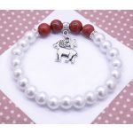  KOS horoszkópos karkötő jáspissal és Swarovski Elements kristállyal