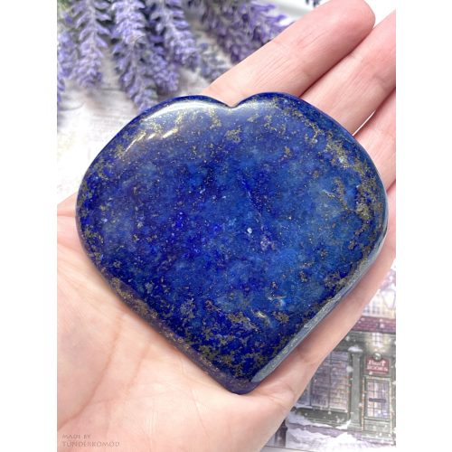 Lápisz lazuli szív marokkő 8x8 cm