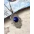 Hamza (hamsa, Fatima keze) védelmező medál, lápisz lazuli (lánccal is kérhető)