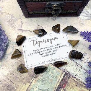 Tigrisszem marokkő S méret (1 db)