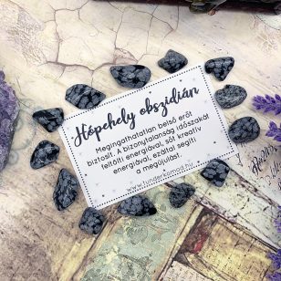 Hópehely obszidián marokkő csomag S-méret (3 db-tól)