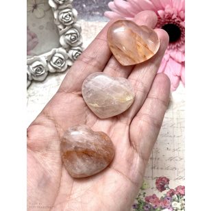 Hematoid kvarc szív marokkő