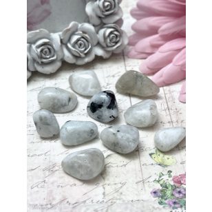 Szivárvány holdkő marokkő, dobcsiszolat (10-15 mm)