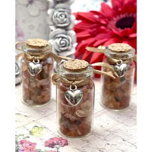 EGY ÜVEGNYI ÉLETERŐ - karneol fiola