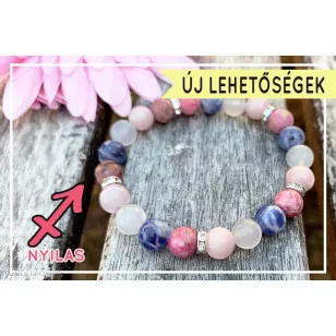   ÚJ LEHETŐSÉGEK szodalit, tejkvarc és jáde karkötő Nyilasoknak