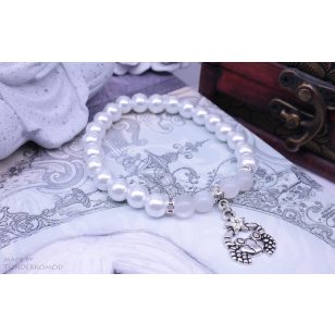    RÁK karkötő holdkővel és Swarovski Elements kristállyal