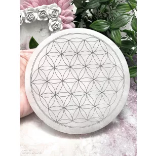 Szelenit korong - ÉLET VIRÁGA, 14 cm