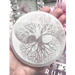 ÖRÖK KÖRFORGÁS Életfa szelenit korong, 10 cm