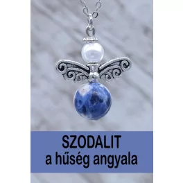    A HŰSÉG ANGYALA szodalit angyal medál, kérheted lánccal is