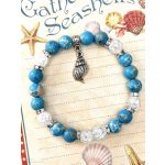 TENGERPARTI EMLÉK regalit jáspis és roppantott hegyikristály karkötő 