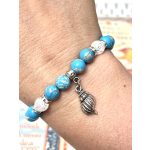 TENGERPARTI EMLÉK regalit jáspis és roppantott hegyikristály karkötő 