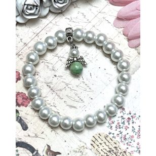   AZ ÖNMEGVALÓSÍTÁS ANGYALA teklagyöngy karkötő variszcit angyalkával