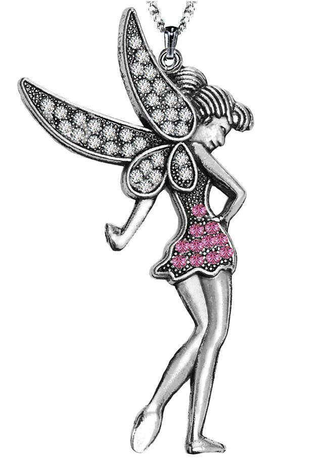 Tündérke nyaklánc Swarovski Elements kristállyal - több színben Tündérke nyaklánc Swarovski Elements kristállyal - több színben